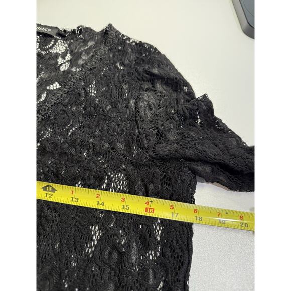 Benancy Lace Cardigan Sz L Black Whimsigoth Witchy Fairy Grunge Gothic Sheer Y2K - Picture 7 of 9